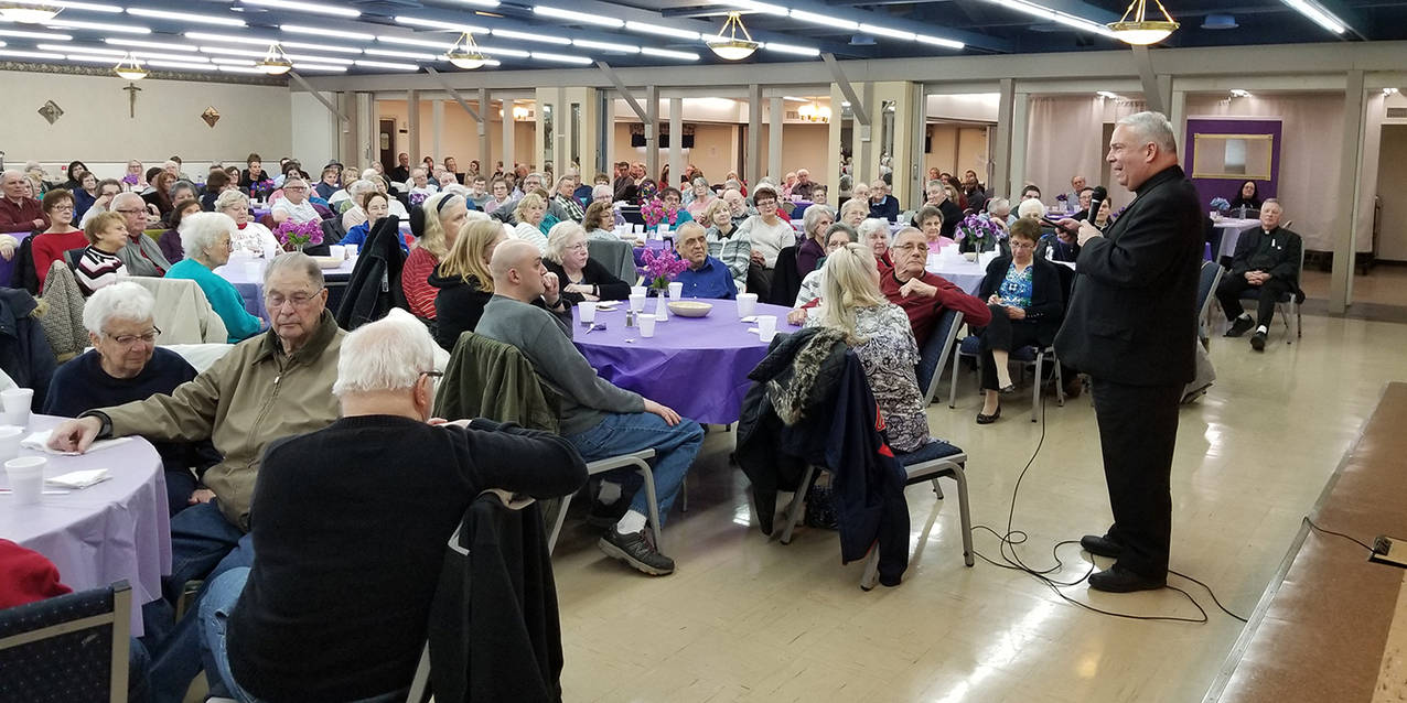 Bishop Perez explores the meaning of Lent at Mary, Queen of the Apostles Parish