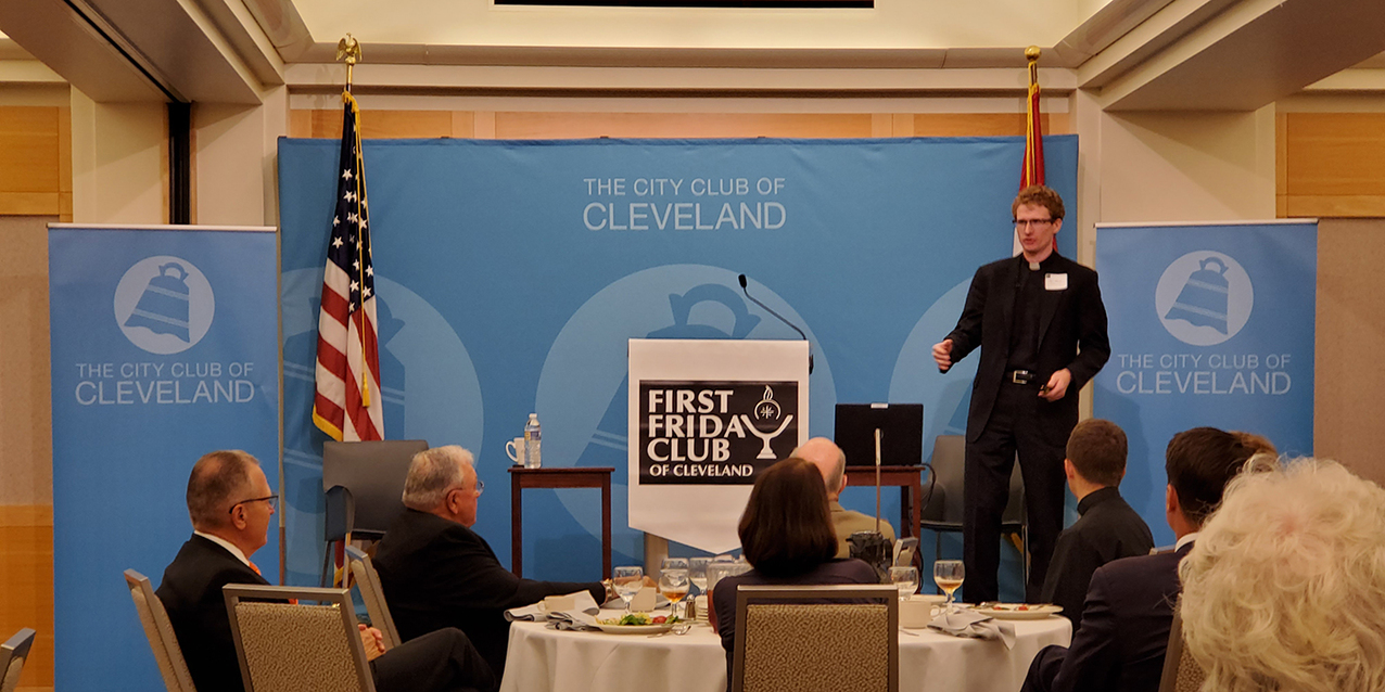 Father Bryan Norton shares priesthood journey with First Friday Club of Cleveland