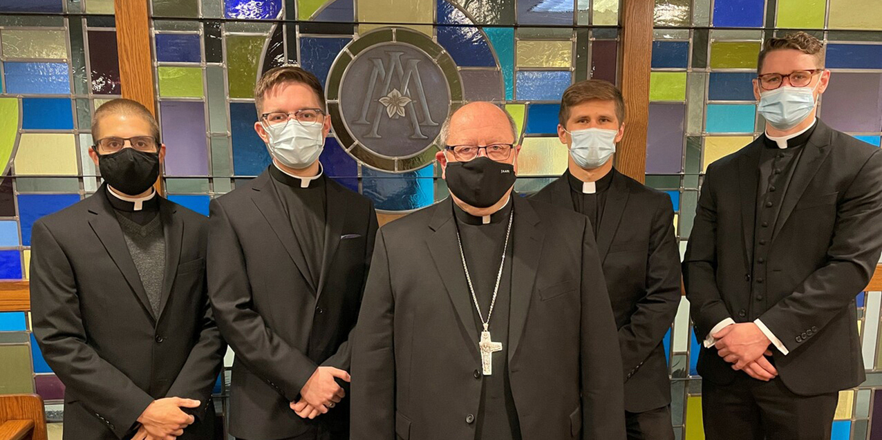 Four deacons will be ordained to the priesthood on May 15