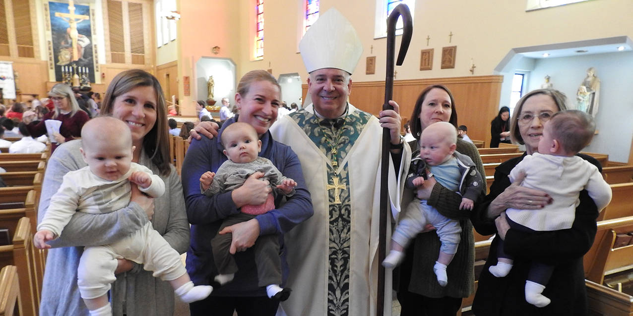 Visit from Bishop Perez highlights Catholic Schools Week at St. Mark School