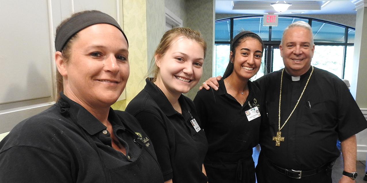 Visit by Bishop Perez brightens Emerald Village residents’ day