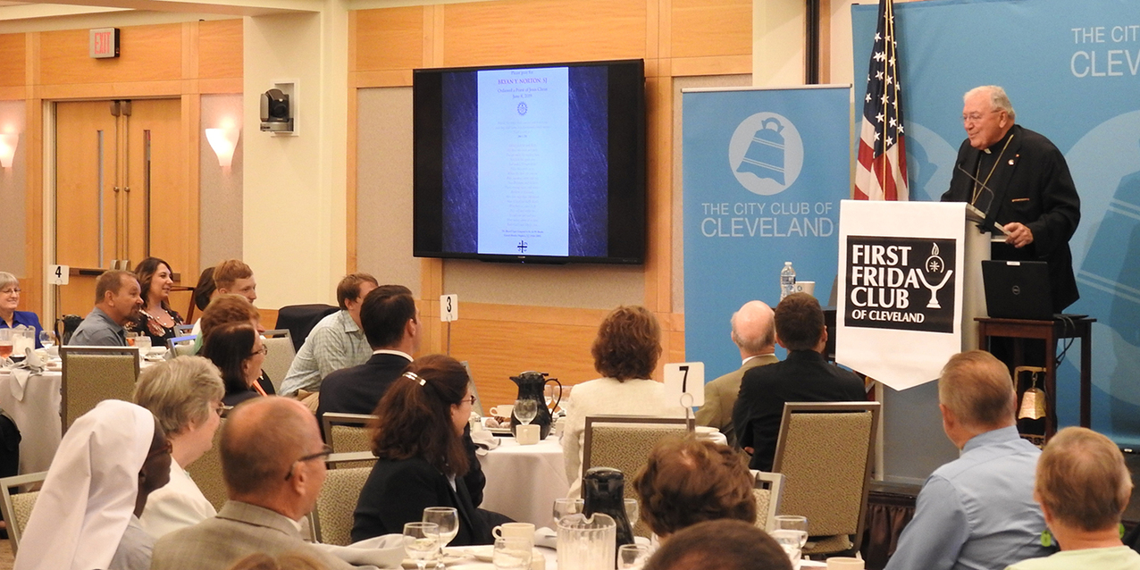 Father Bryan Norton shares priesthood journey with First Friday Club of Cleveland