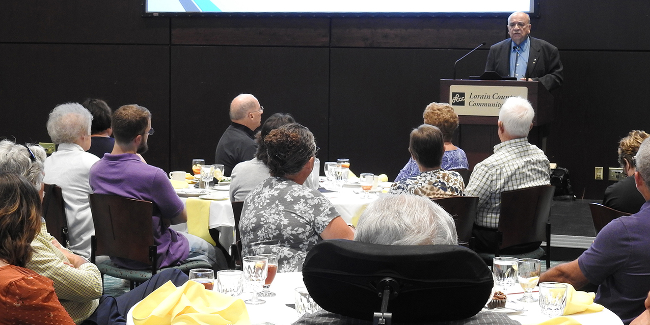 Retired social worker reflects on immigration at Lorain First Friday Forum