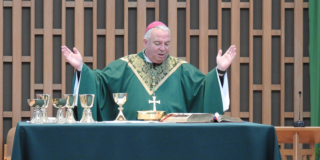 St. Benedict School hosts Bishop Perez at Garfield Heights, Maple Heights campuses