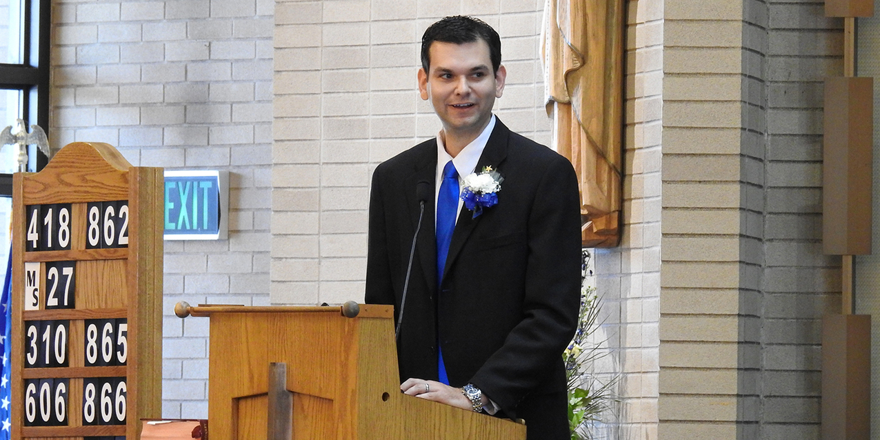 Liturgy, visit from bishop mark a new beginning for St. Albert the Great at Assumption Academy