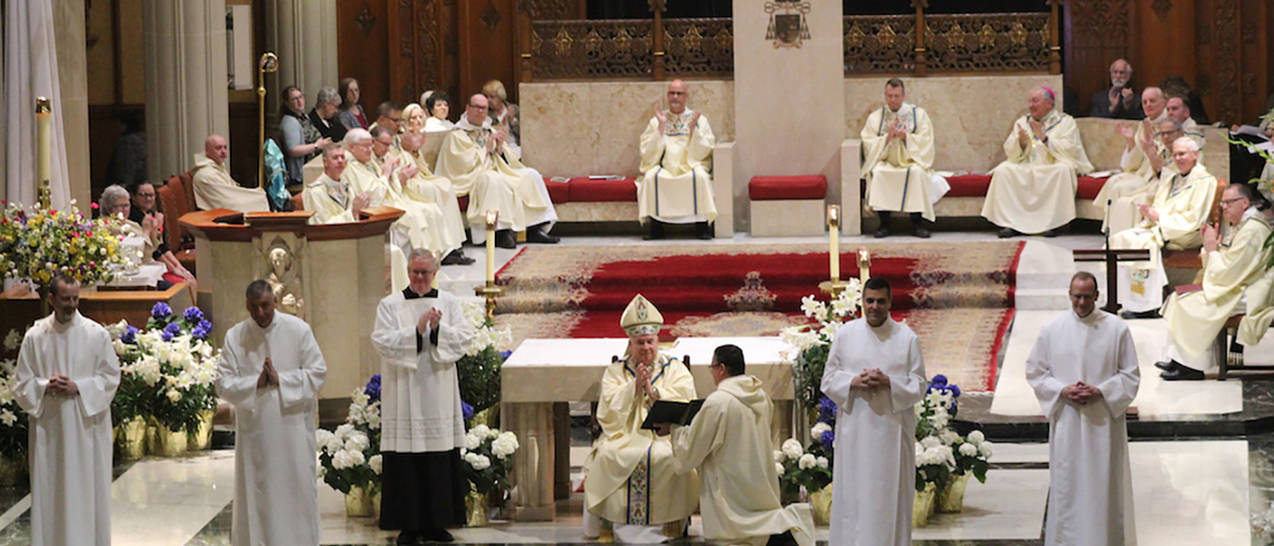 Four men begin service as permanent deacons in the Diocese of Cleveland