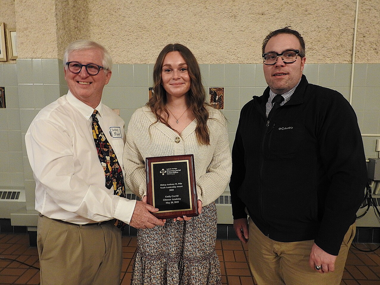 St. Gabriel Food Pantry, Gilmour student honored at peace and justice awards dinner