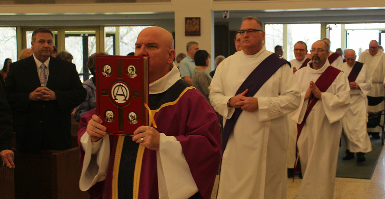 Five candidates for permanent diaconate installed in ministry of lector