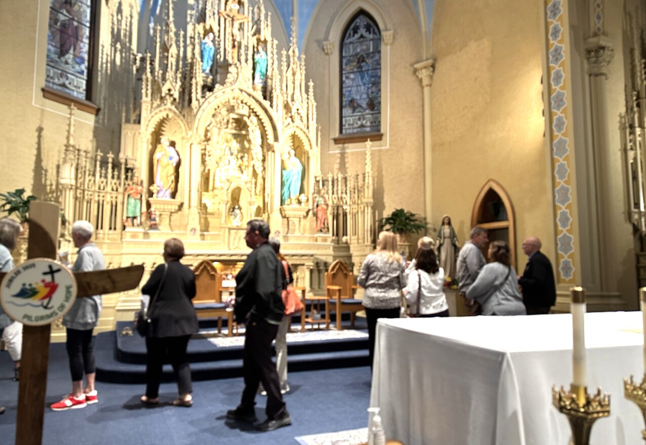 Theology on the Rocks West celebrates Blessed Mother’s birthday at namesake church