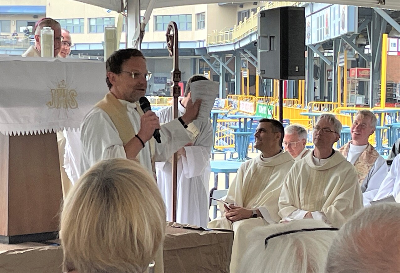 League Park ballpark Mass, Fatima Family Center 50th  anniversary celebration set