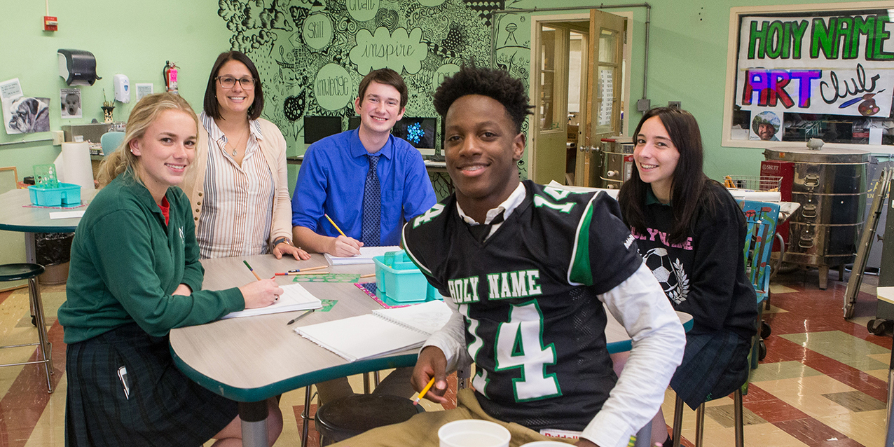 Catholic High School students accept video challenge from Archbishop-designate Perez during Catholic Schools Week 