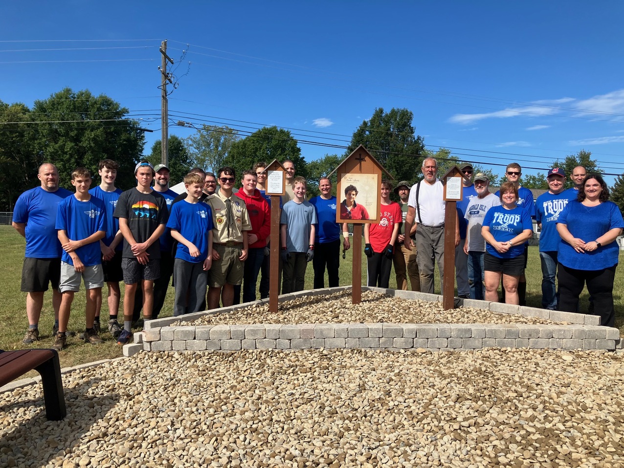 Eagle Scout projects result in two new shrines at Queen of Heaven Parish