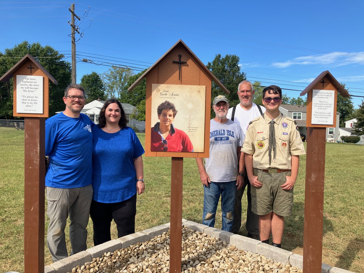 Eagle Scout projects result in two new shrines at Queen of Heaven Parish