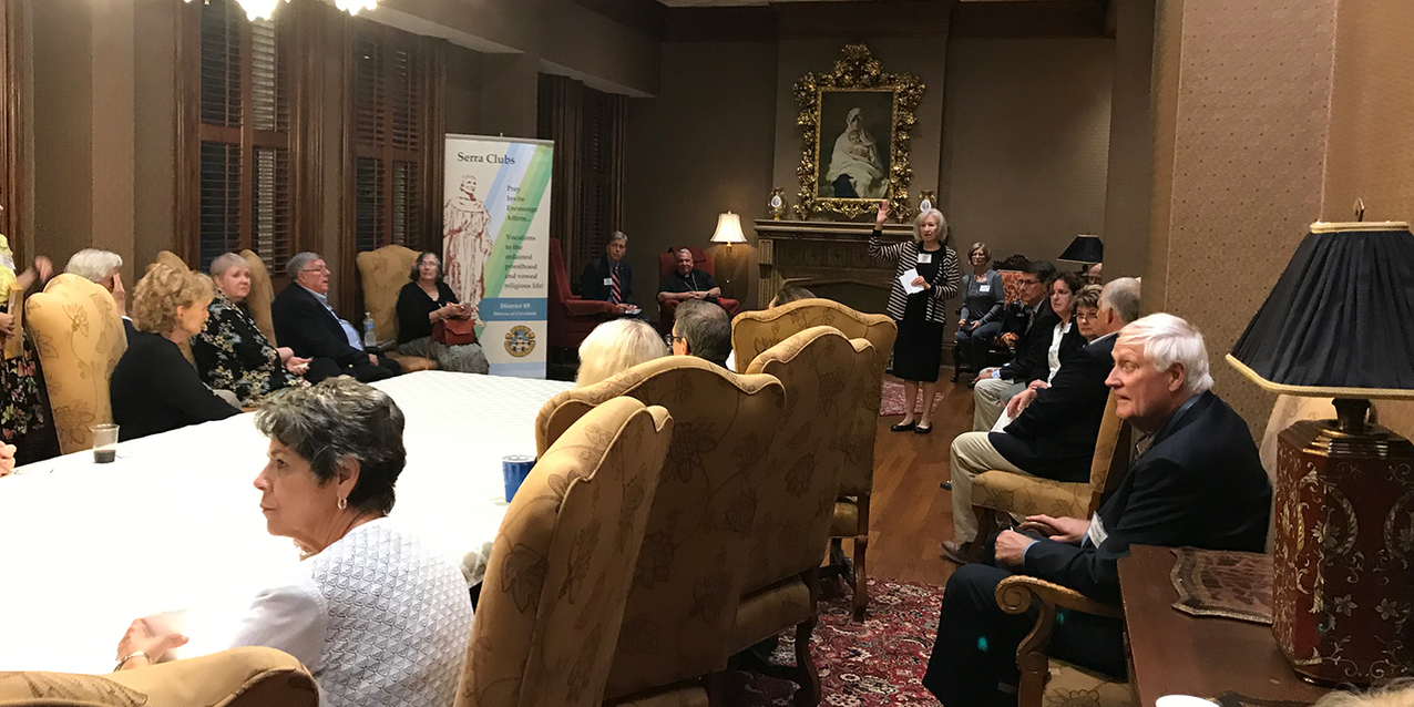 Serra Clubs attend Mass at cathedral, enjoy fellowship