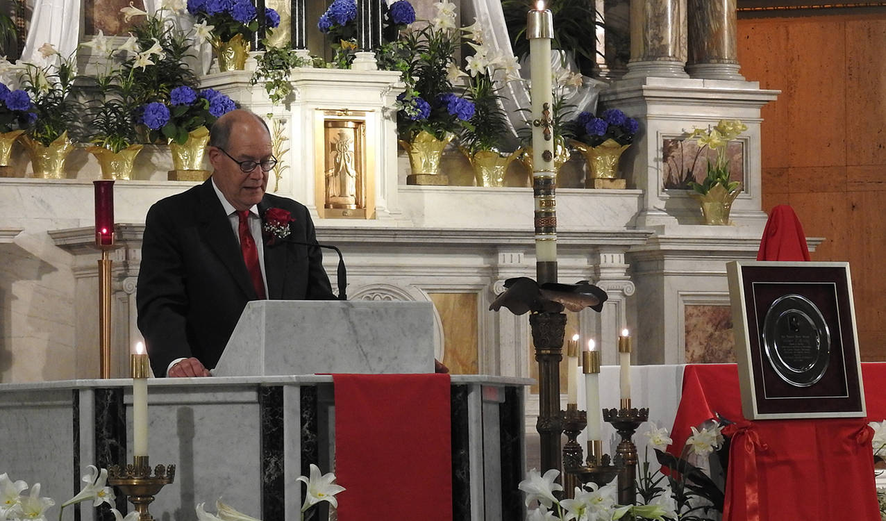 Jeffrey Heintz receives Sir Thomas More Award at Red Mass during Akron Bar Association’s Law Week celebration