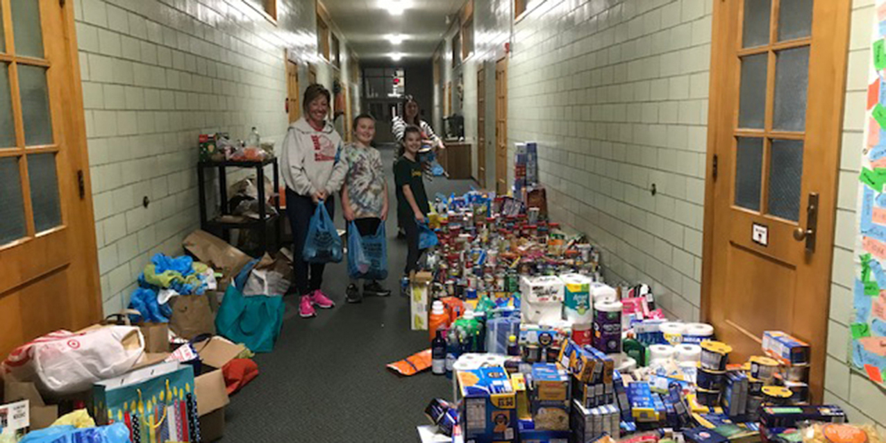 Schools across the diocese collect food, essential items to aid struggling families during health crisis 