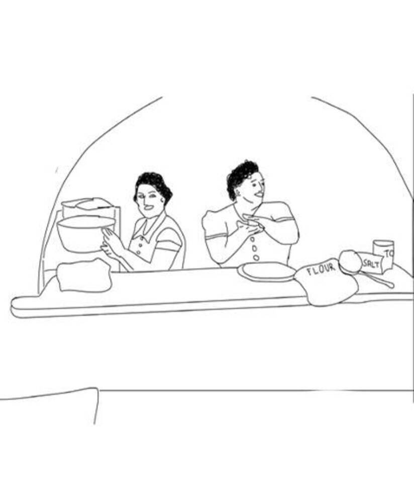 Holy rosary women coloring page